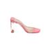 Schutz Mule/Clog: Pink Shoes - Women's Size 6 1/2 - Open Toe