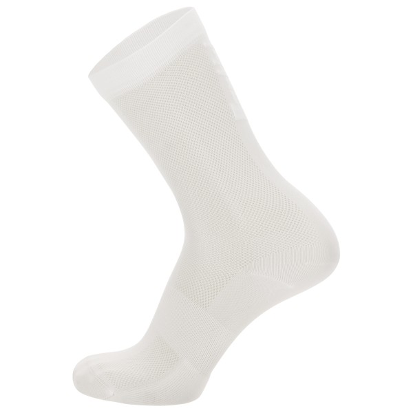 Santini - Cycling High Socks Q-Skin Puro - Radsocken 40-43 - M/L | EU 40-43 grau/weiß