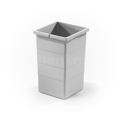 Hailo Inneneimer 1076099 hellgrau 15 Liter 226 x 233 x 350 mm 2 Henkel Image