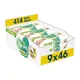 Pampers Harmonie New Baby Wipes Plastic Free 9 Packs = 414 Baby Wet Wipes