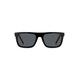 Black-acetate sunglasses with layered temples