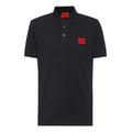 Cotton-piqué slim-fit polo shirt with logo label