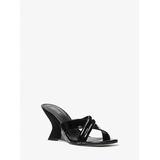 Michael Kors Nadina Patent Leather Mule Black 8