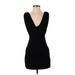 BCBGMAXAZRIA Casual Dress - Mini: Black Solid Dresses - Women's Size X-Small