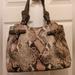 Jessica Simpson Bags | Jessica Simpson Snakeskin Embossed Bag | Color: Brown/Tan | Size: Os