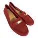 Coach Shoes | Coach Women’s Loafers Fredrica Moccasin Red Leather Business Vacation Size 7b | Color: Red | Size: 7