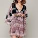 Free People Dresses | Free People Marla Dreams Dress Boho Size Medium | Color: Black/Purple | Size: M