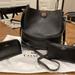 Coach Bags | Authentic Coach Soft Leather Purse W/Wallet & Cosmetic Case | Color: Black | Size: Height 10 In, Width 10 Depth 4