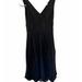 J. Crew Dresses | J Crew Women’s Sz 0 Silk Sleeveless Dress Sheath V Neck & Back Preppy Black 409 | Color: Blue | Size: 0