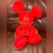 Disney Other | Cherry Red Mickey Mouse Disney Plush | Color: Red | Size: Os