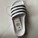 Adidas Shoes | Adidas Adilette Aqua Slides - Size 5 & 6 - White Nwt | Color: Black/White | Size: 5,6