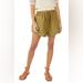 Free People Shorts | Free People Women's Shorts Free People Mirella Cinched Shorts Size S (B14) Nwt | Color: Green | Size: S