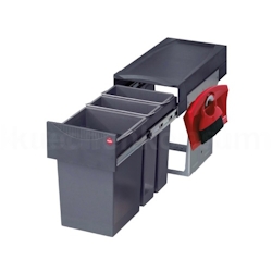 Hailo Abfallsammler 3666791 TZ Swing Terzett 2x 7 + 15 Liter mit Kehrset Image