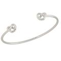 Kate Spade Jewelry | Kate Spade Loves Me Knot Cz Double Knot Cuff Bracelet | Color: Silver | Size: Os