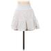 Abercrombie & Fitch Casual Mini Skirt Mini: White Solid Bottoms - Women's Size X-Small