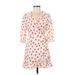 RIXO for Target Casual Dress - Wrap: Ivory Polka Dots Dresses - Women's Size Medium