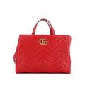 Gucci Leather Tote Bag: Red Bags