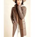 Anthropologie Jackets & Coats | Anthropologie Faux Suede And Fur Sweater Coat | Color: Brown | Size: S