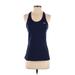 Under Armour Active Tank Top: Blue Activewear - Women's Size 2X-Small