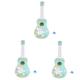 TOYANDONA 3 Pcs 4 Music Toy Mini Guitar Music Guitar Toy Mini Guitar Toy Toddler Toy Guitar Kids Uke Toy Electronic Toy Guitar Acoustic Guitar Toy Mini Guitar for Kids Can Play Ukulele Child