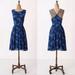 Anthropologie Dresses | Anthropologie Maple Blue Dandelion Dress. Size 4. | Color: Blue | Size: 4