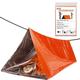 ANLOKE Emergency Survival Tent Shelter- 2 Person Mylar Emergency Tube Tent Survival Kit