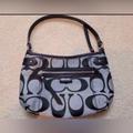 Coach Bags | Like New Small Silver And Black Coach Shoulder Bag | Color: Black/Silver | Size: Os