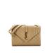 Saint Laurent Leather Shoulder Bag: Tan Bags