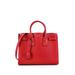 Saint Laurent Leather Tote Bag: Red Bags