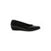 Salvatore Ferragamo Wedges: Black Solid Shoes - Women's Size 10 - Round Toe