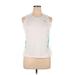 Under Armour Active Tank Top: White Solid Activewear - Women's Size X-Large