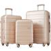 3pcs Hardshell Luggage Sets Lightweight Expandable Suitcase