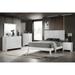 Sim 5 Piece White Panel Bedroom Set