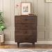 Solid Wood spray-painted drawer dresser bar,buffet tableware cabinet lockers server console table lockers, retro round handle