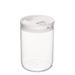 ClickClack 2.4 qt. Round Canisters in White | 8.25 H x 5.75 W x 5.75 D in | Wayfair 352502
