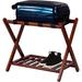 Co-t Folding Wood Luggage Rack Wood in Brown | 22.25 H x 26.75 W x 16 D in | Wayfair UFOB08T9ZYGDF