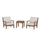 POLYWOOD® Martha Stewart By POLYWOOD 2 - Person Outdoor Seating Group w/ Cushions Plastic in Brown | Wayfair PWS1541-2-TE145999