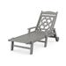 POLYWOOD® 77.63" Long Reclining Chaise Lounge Plastic in Gray | 38.13 H x 27.13 W x 77.63 D in | Outdoor Furniture | Wayfair MSCW2280GY