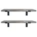 Rayne Mirrors Emerald Lee Poplar Solid Wood Bracket Shelf Wood in Black | 1" H x 61" W x 4.5" D | Wayfair FS-61/4.5/1-Blk.Chy.Poplar.2