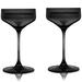 Reserve Nouveau Crystal Coupes In Amber By Viski Set Of 2 Crystal in Black | 6 H x 3.38 W in | Wayfair 11376