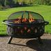 George Oliver Jahidul 24" H x 36" W Steel Wood Burning Outdoor Fire Pit Steel in Black/Brown/Gray | 24 H x 36 W x 36 D in | Wayfair