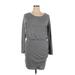 Leith Casual Dress - Sweater Dress: Gray Marled Dresses - Women's Size X-Large