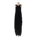 Rachel Zoe Casual Dress - A-Line V-Neck Sleeveless: Black Print Dresses - Women's Size Large