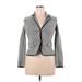 Tommy Hilfiger Blazer Jacket: Short Gray Solid Jackets & Outerwear - Women's Size X-Large