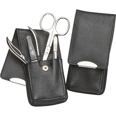 ERBE Manicure Stecketui 4-teilig schwarz