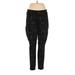 Torrid Jeggings - Mid/Reg Rise Skinny Leg Boyfriend: Black Bottoms - Women's Size 12 Plus - Dark Wash