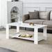 Millwood Pines Bonni Coffee Table Wood in White | 16.5 H x 43.3 W x 21.6 D in | Wayfair C9EBBA60214549C68FF0D84791DFB223