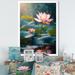 Ebern Designs Lotus Pond At Sunset I On Canvas Print Plastic in Green/Pink | 44 H x 34 W x 1.5 D in | Wayfair D2351B764E85486191974E40A954121F