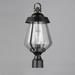 Breakwater Bay Colefax Seeded Lantern Head Aluminium, Glass in Black/Gray/Yellow | 19.75 H x 9.5 W x 9.5 D in | Wayfair