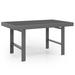 Winston Porter Rione Rectangular 51.2" L x 31.5" W Dining Table Metal in Gray | 26.4 H x 51.2 W x 31.5 D in | Wayfair